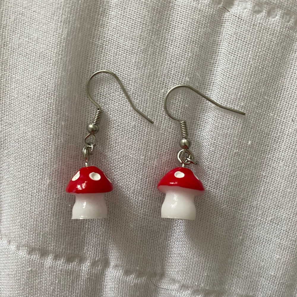 Mushroom Earrings 🍄